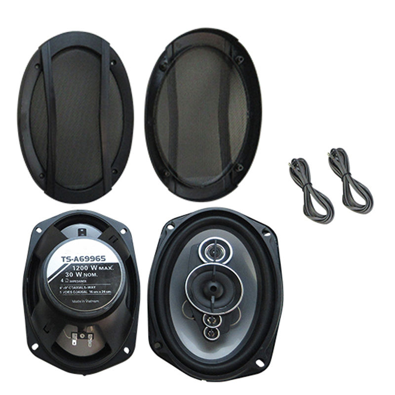 Thumbnail: 2PCS 6X9 inch (2X1200W) 2400W 5-way car mounted high fidelity full frequency coa