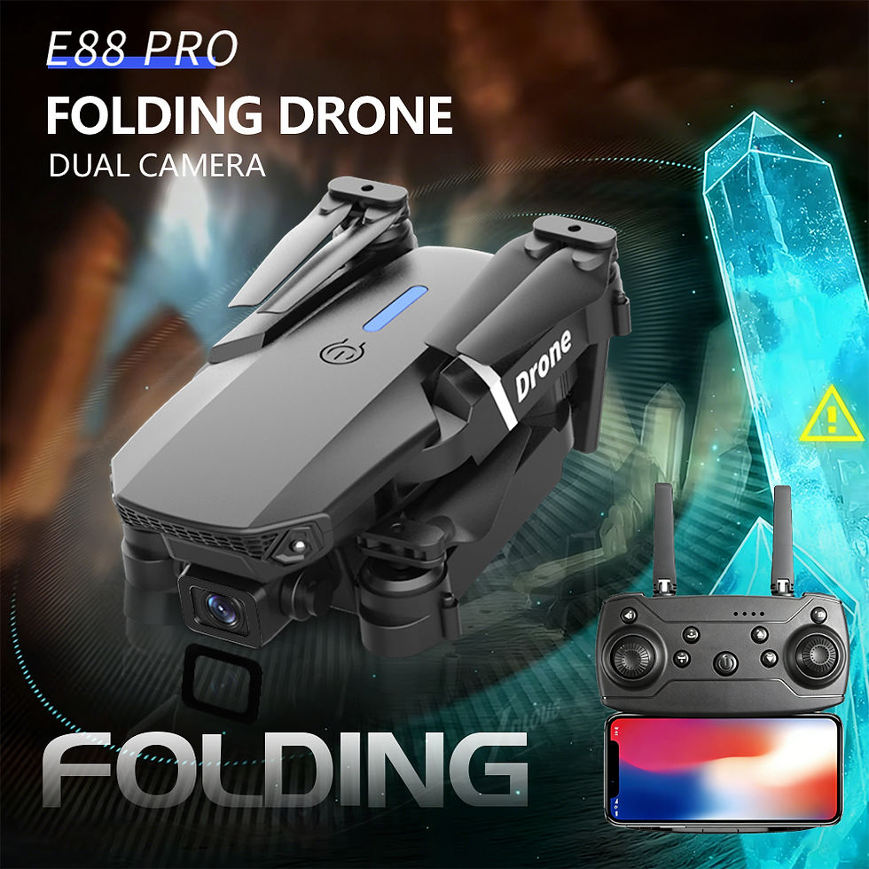 Thumbnail: ZNLYRION E88 Pro RC Drone with 4K Dual Camera 15Mins Battery Life Altitude Hold 
