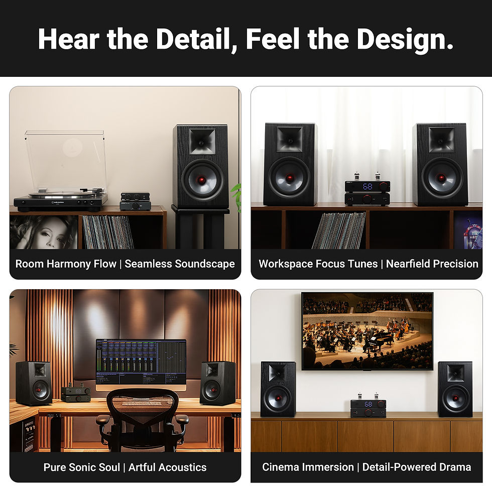 Thumbnail: AIYIMA Upgraded P600 6.5 Inch Passive Speaker Wood Carbon Fiber Woofer Silk Book