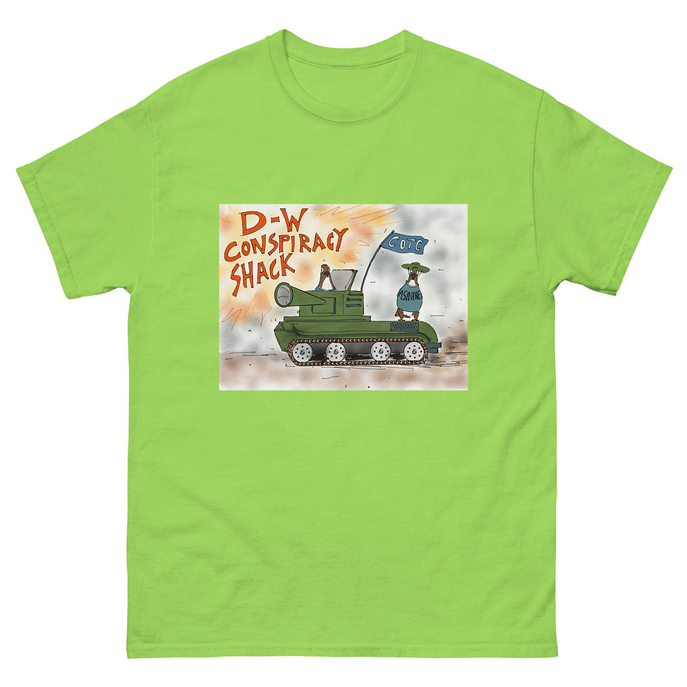 Thumbnail: DW conspiracy shack Killdozer by JB Unisex classic tee