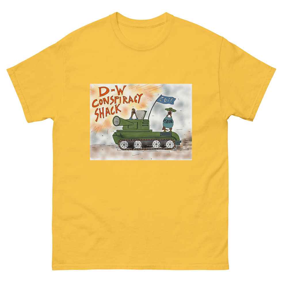 Thumbnail: DW conspiracy shack Killdozer by JB Unisex classic tee