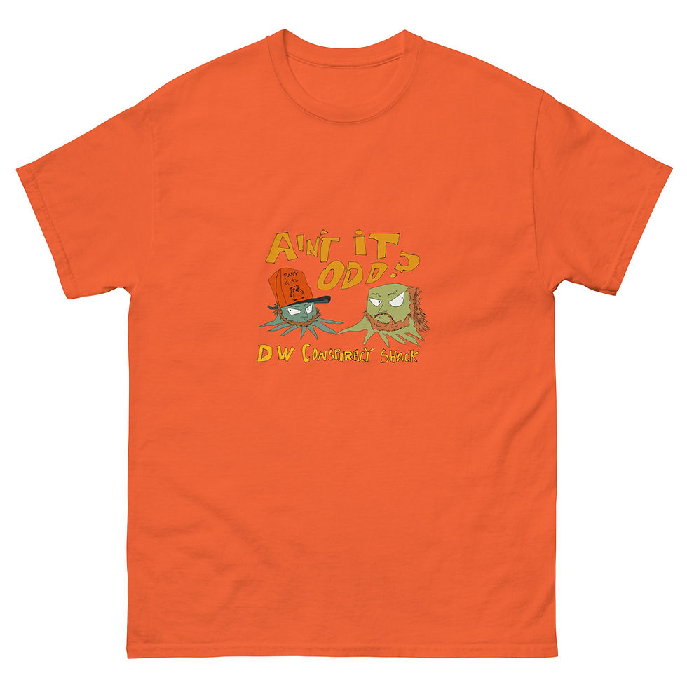 Thumbnail: DW conspiracy shack mountain squids by JB Unisex classic tee
