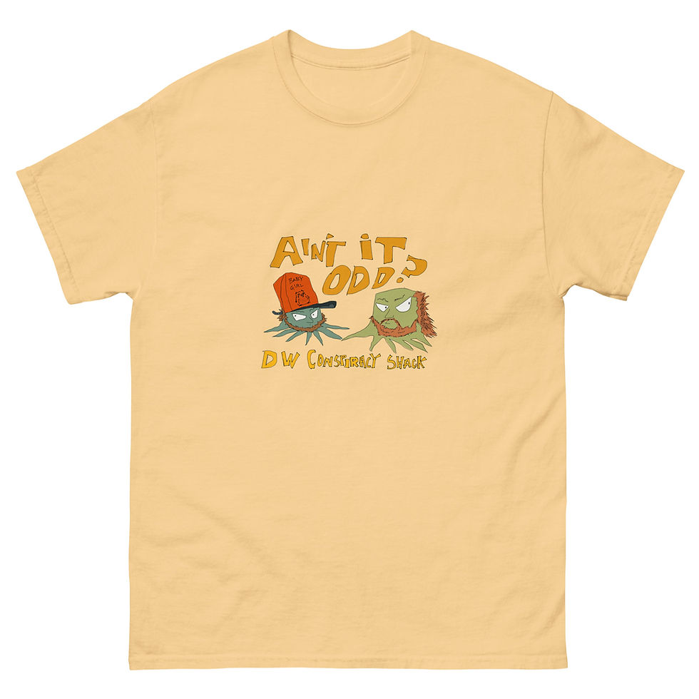 Thumbnail: DW conspiracy shack mountain squids by JB Unisex classic tee