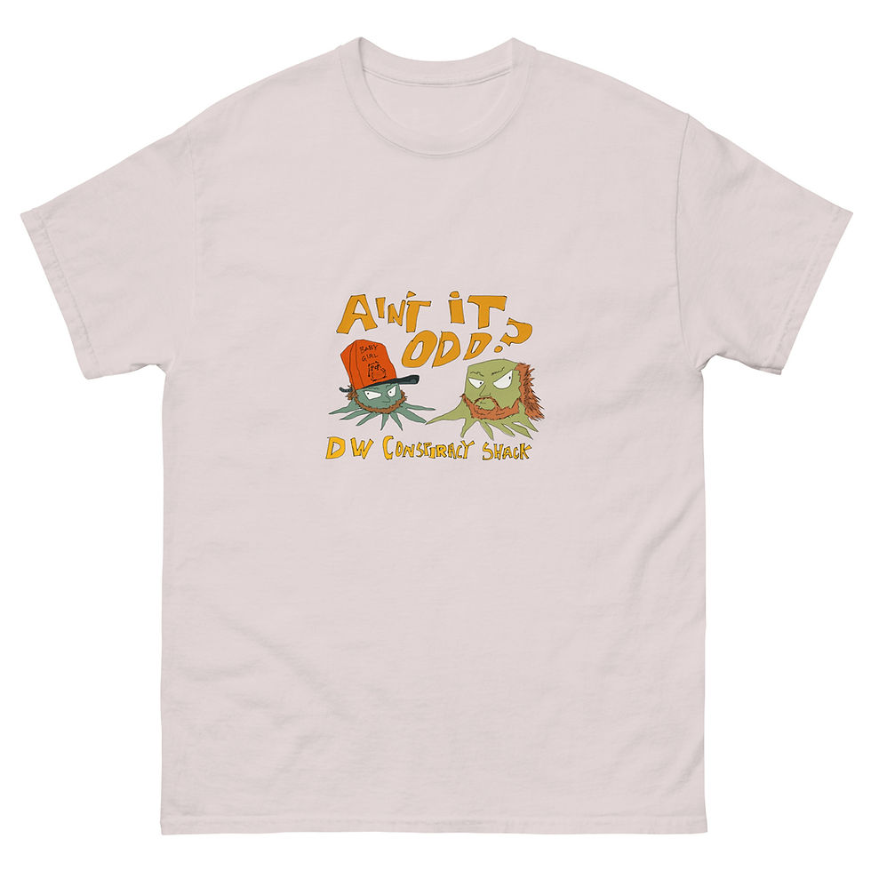 Thumbnail: DW conspiracy shack mountain squids by JB Unisex classic tee