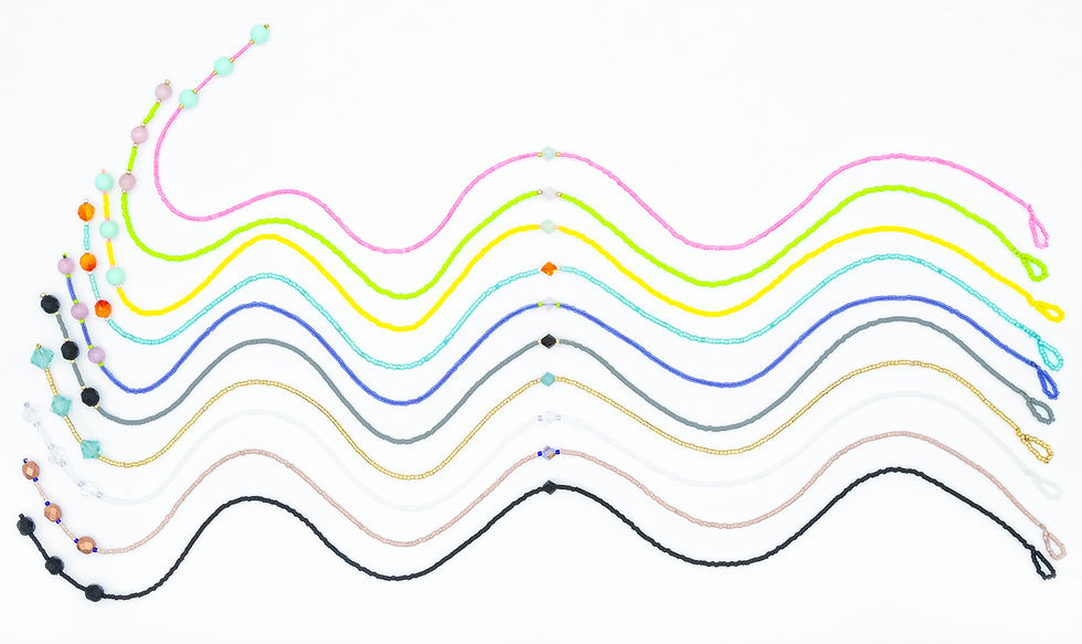 several colorful necklaces from the Simple Pleasures collection 