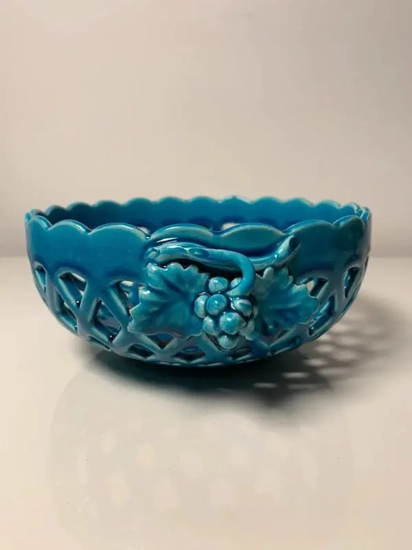 Miniature : Coupe turquoise tressée par Émile Tessier en Malicorne