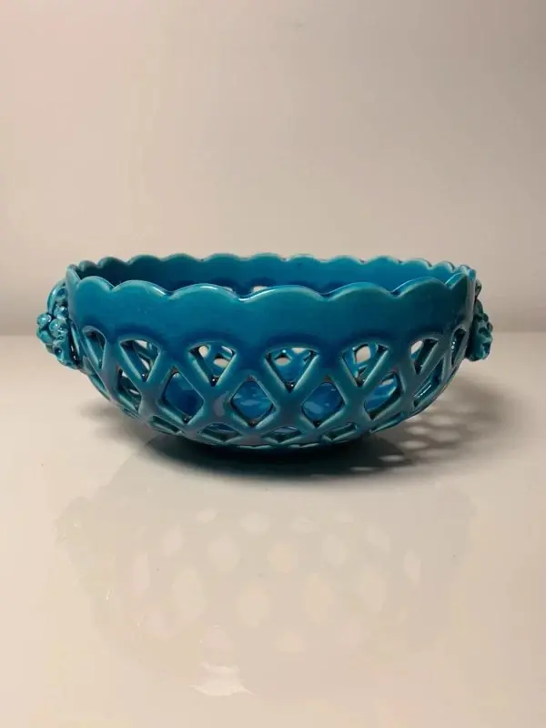 Miniature : Coupe turquoise tressée par Émile Tessier en Malicorne