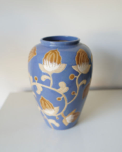 Vase en grès vernissé style Keramis – années 70