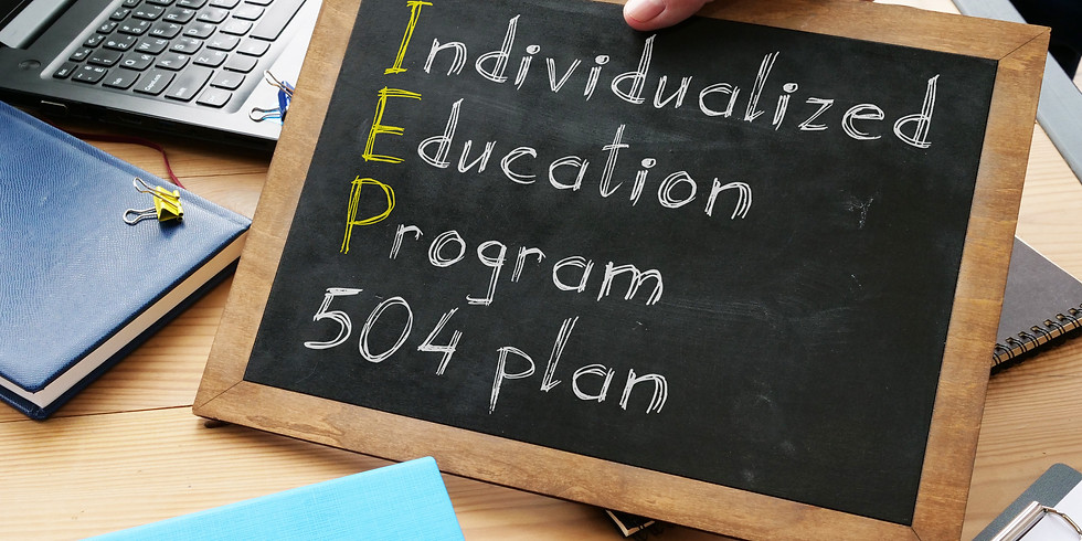 504/IEP Discussion with Tamara Ballou