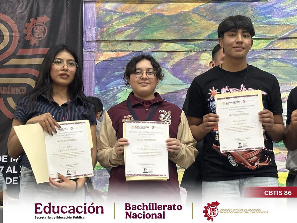CBTis 86 Huauchinango destaca a nivel nacional en el Festival Académico DGETI