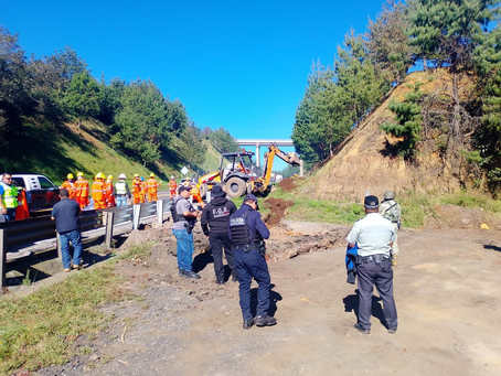 Refuerzan seguridad en corredor Tulancingo-Tuxpan con cierre de brechas ilegales.