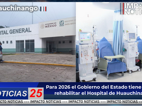 Para 2026 el Gobierno del Estado tiene previsto rehabilitar el Hospital de Huauchinango.