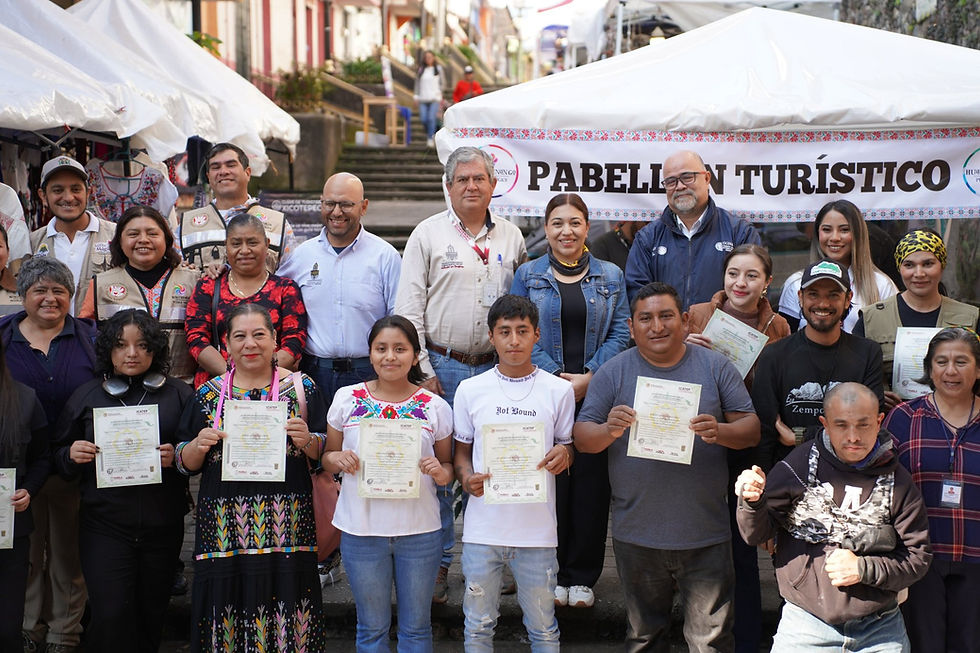Certificación y Pabellón Turístico: pasos firmes hacia un turismo de calidad en Huauchinango