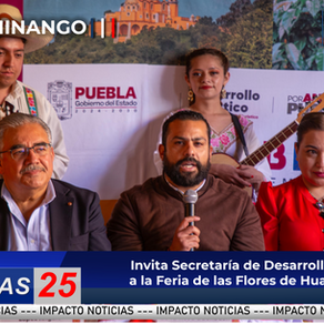 Invita Secretaría de Desarrollo Turístico a la Feria de las Flores de Huauchinango