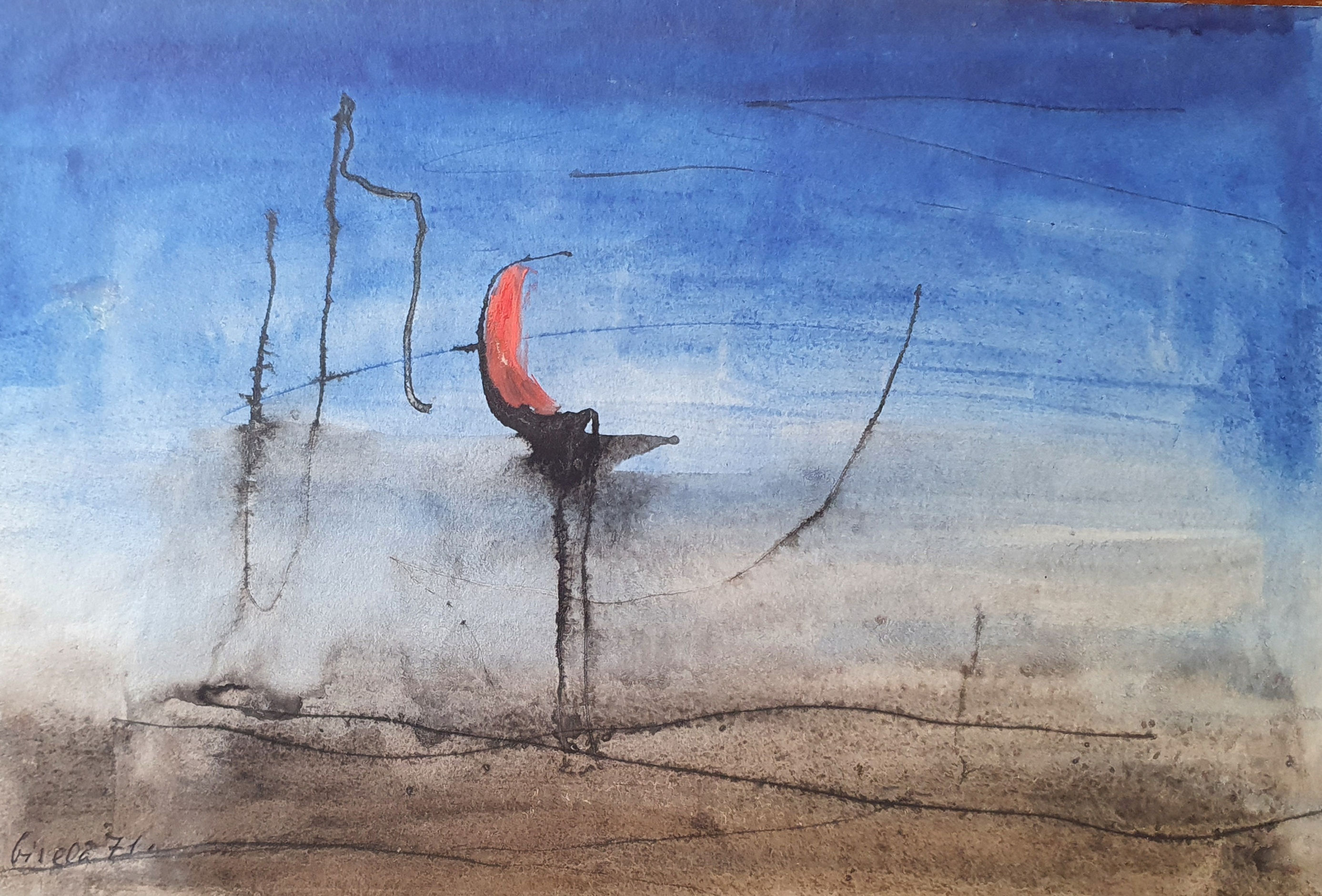 Gisela Eichbaum - Meia-lua em vermelho