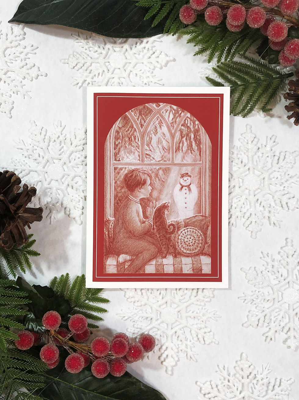 Thumbnail: "The Snowman" 5" X 7" Greeting Card