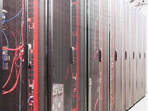 System with various wires managing access to centralized resource of server in data center