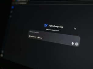 Close-up of an AI-driven chat interface on a computer screen, showcasing modern AI technology.