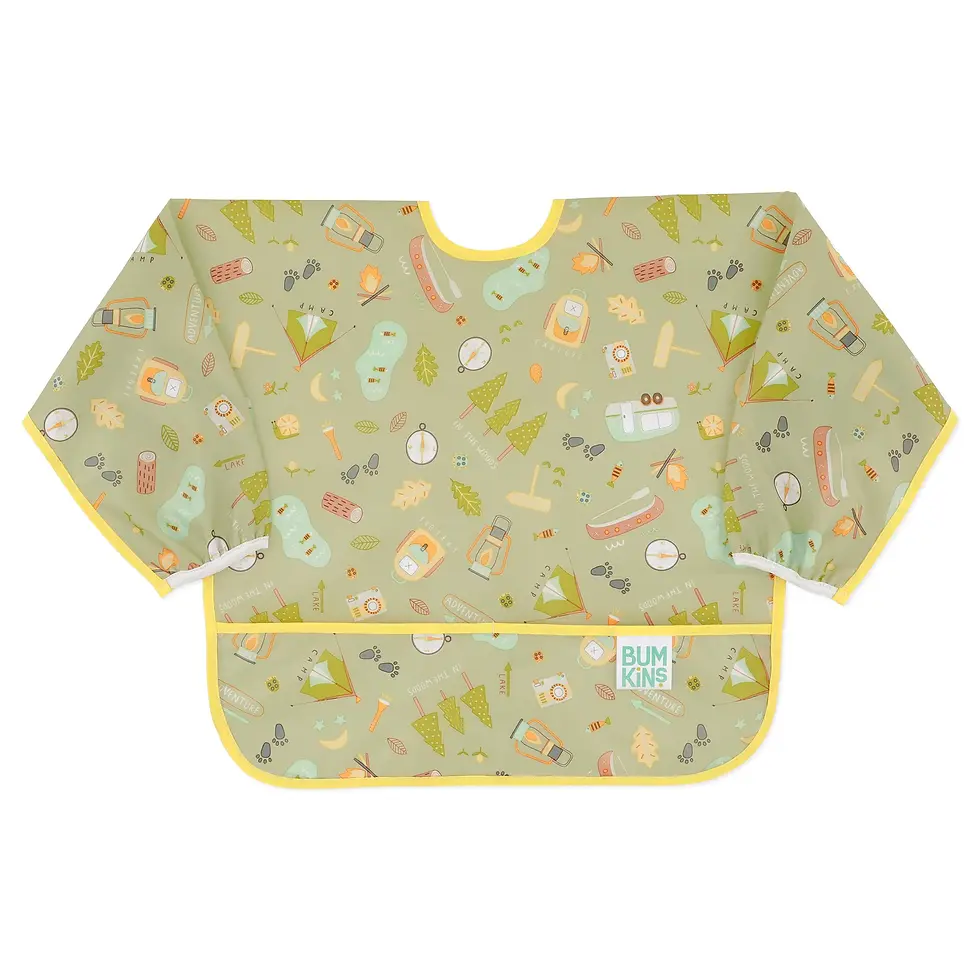 Thumbnail: Bumkins Sleeved Bib Camping