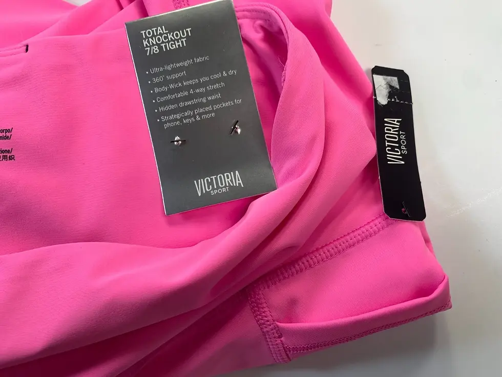 Thumbnail: VINTAGE Victoria's Secret VS Total Knockout 7/8 Tight Leggings X-Large