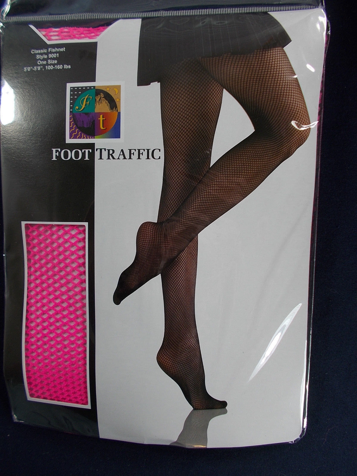 Foot Traffic Fuchsia Fishnet Tights