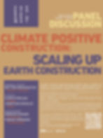 Panel Discussion ETH Zürich – CLIMATE POSITIVE FRIDAY – Scaling Up Earth-Based Construction