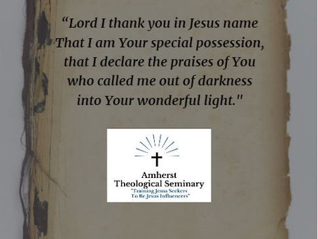 PRAY SCRIPTURE TODAY: 1-9-23 (1 PETER 2:9)