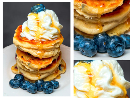 GF Lemon Blueberry Pancakes