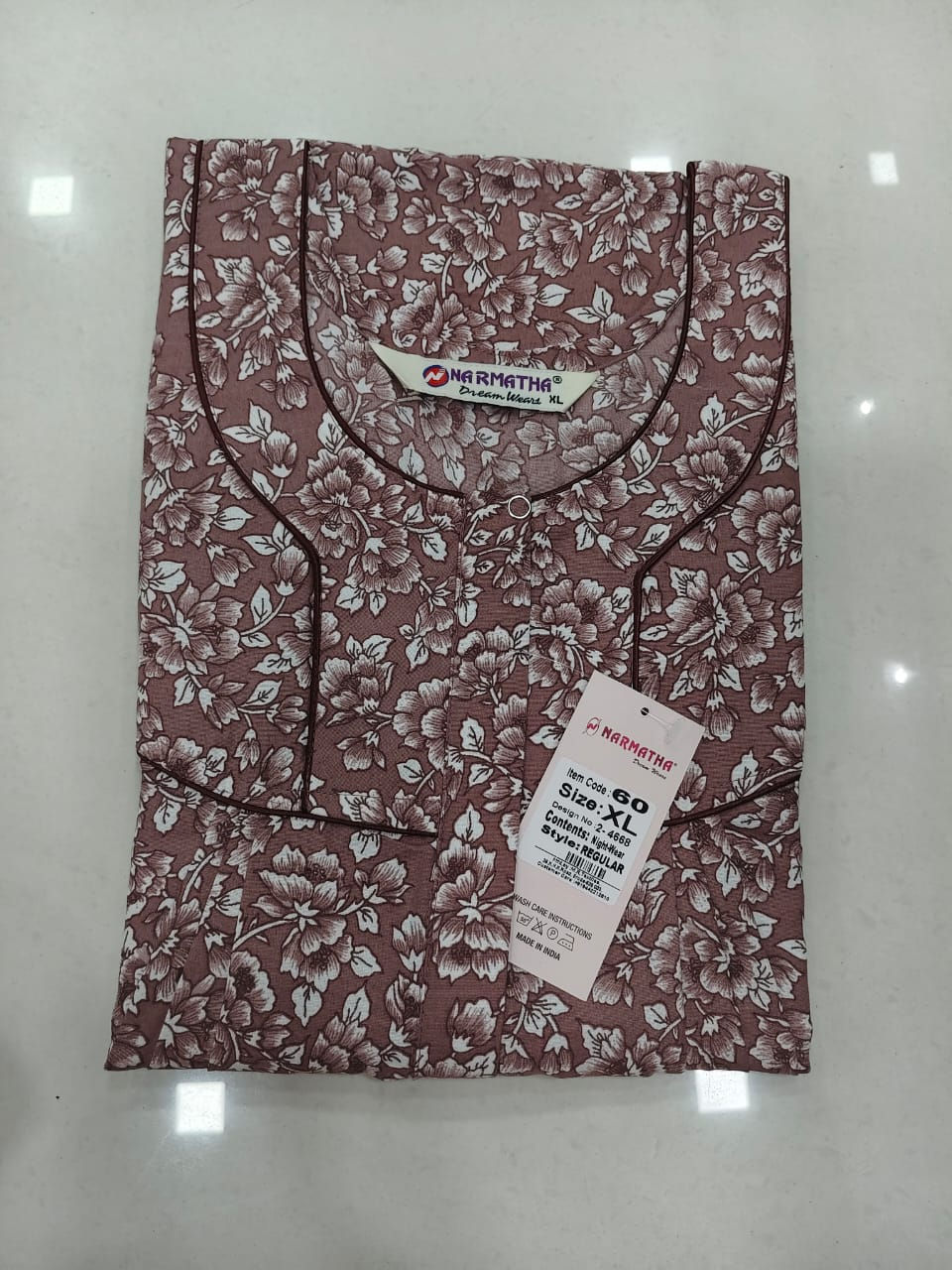 202604-XL-Spun-Pleated-Half Sleeve-Mobile Pocket-Comfort Wear