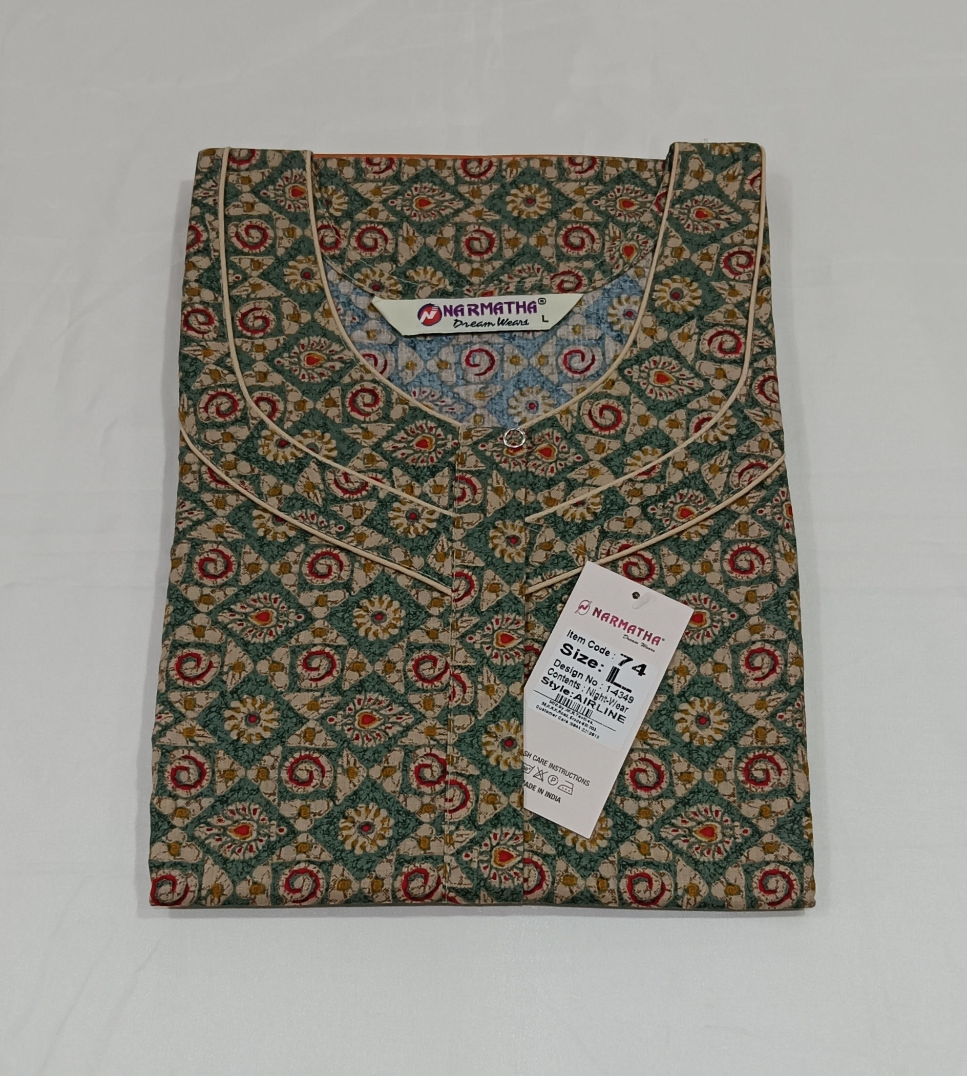 Cotton-Airline-NonPleated- Half Sleeve -With Mob Pocket-Comfort Wear