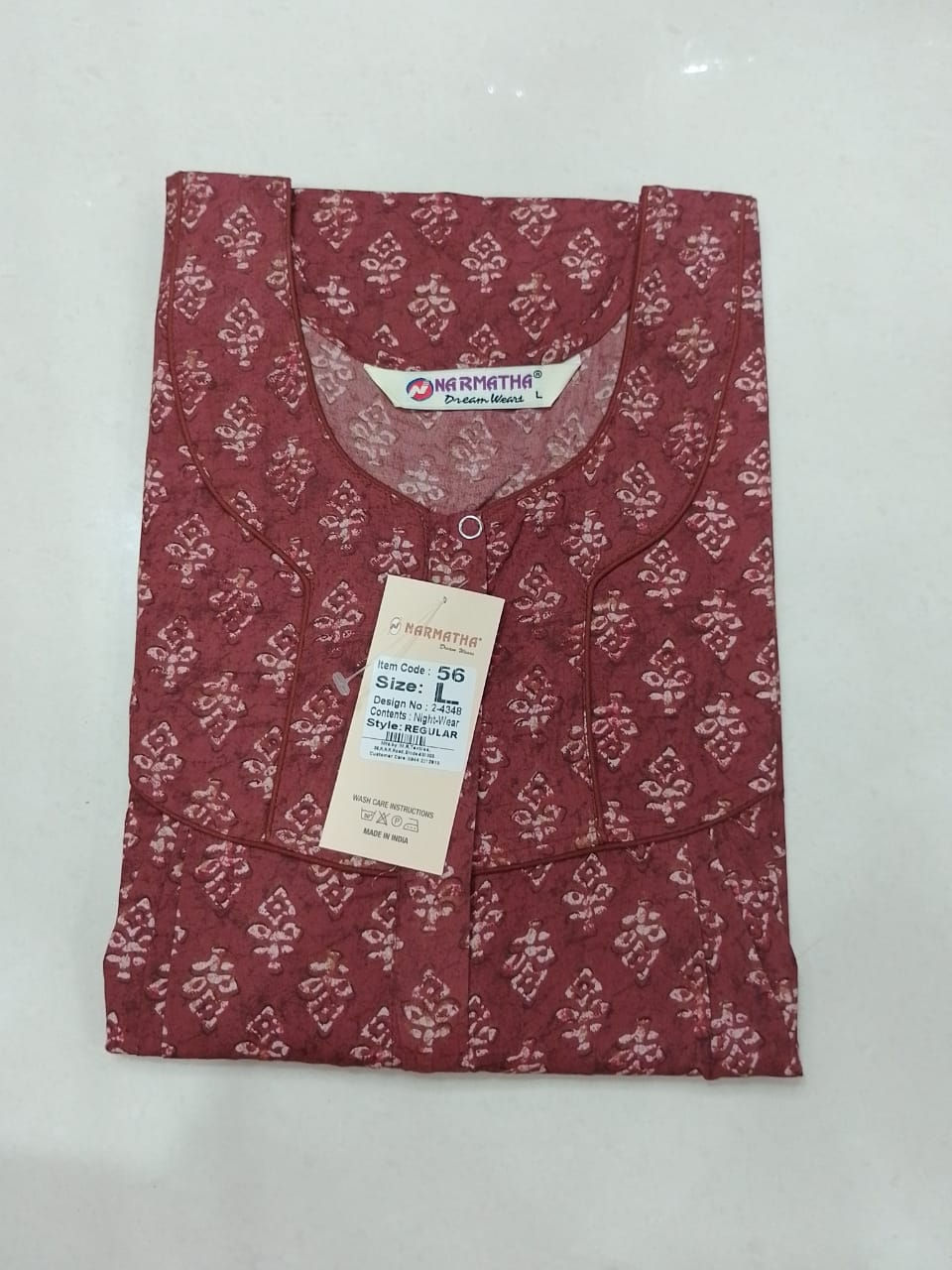 Spun-Regular-Pleated- Half Sleeve -With Mob Pocket-Elegant print-Comfort Wear