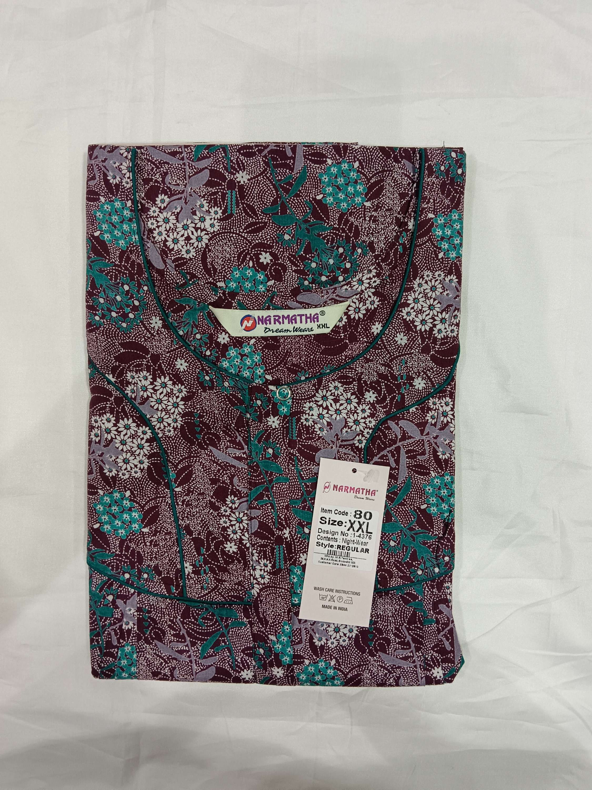 Cotton-Regular-Pleated-With Mob Pocket-Elegant Print-Premium Range-Comfort Wear