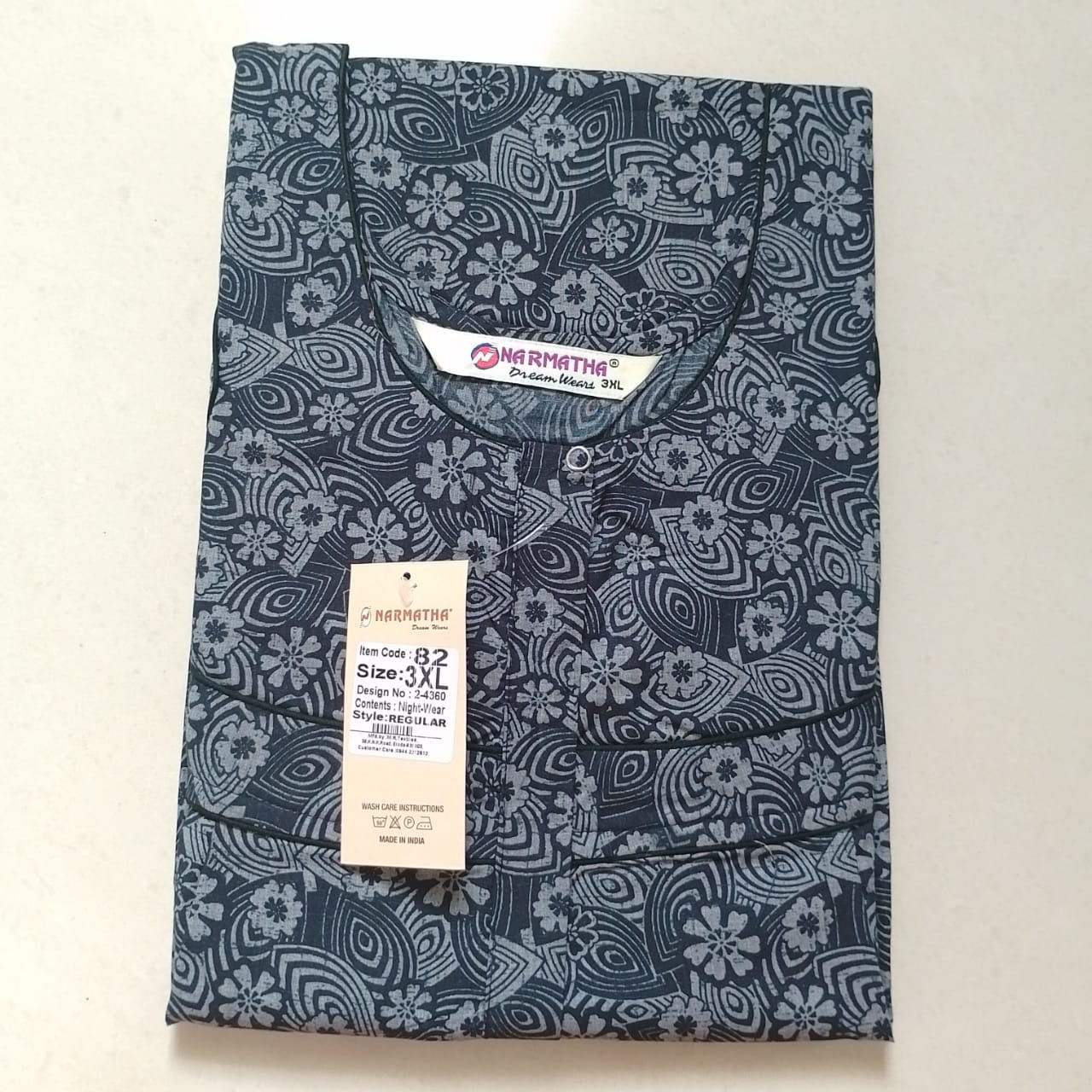 Spun-Regular-Pleated- Half Sleeve -With Mob Pocket-Elegant print-Comfort Wear