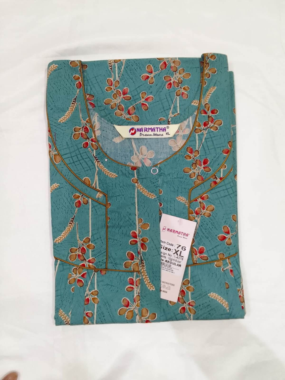 Cotton-Regular-Pleated-With Mob Pocket-Elegant Print-Premium Range-Comfort Wear