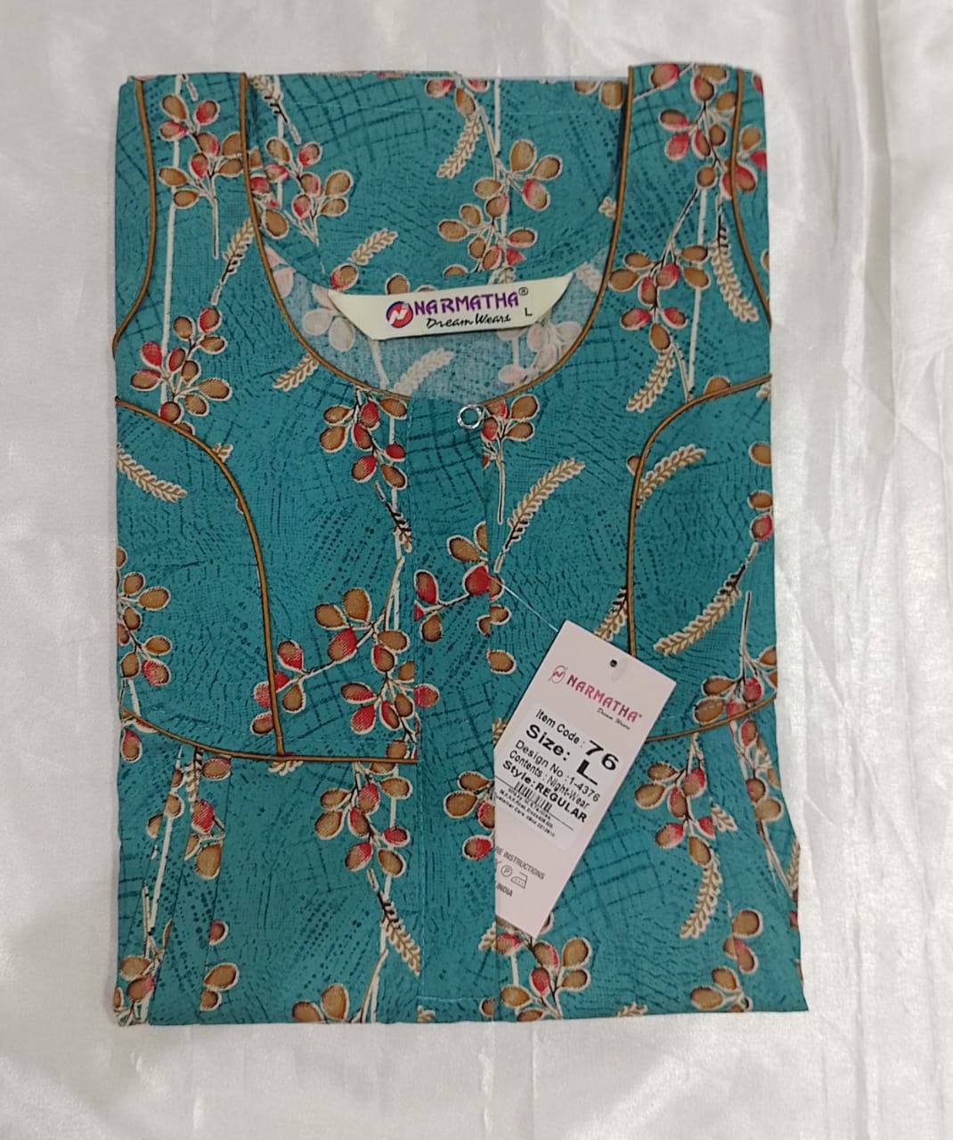 Cotton-Regular-Pleated-With Mob Pocket-Elegant Print-Premium Range-Comfort Wear