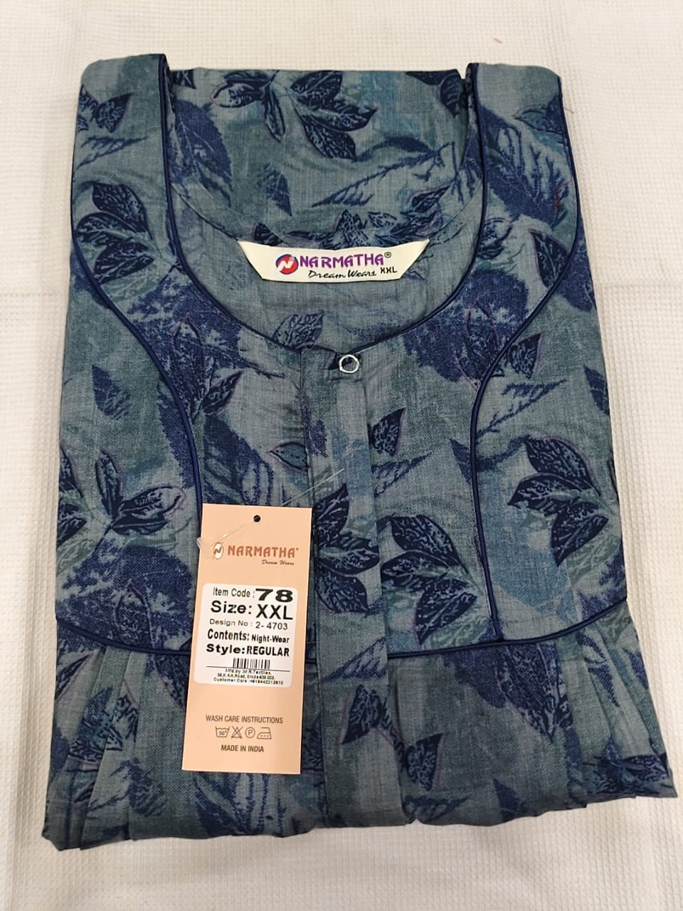 202606-XXL-Spun-Pleated-Half Sleeve-Mobile Pocket-Comfort Wear