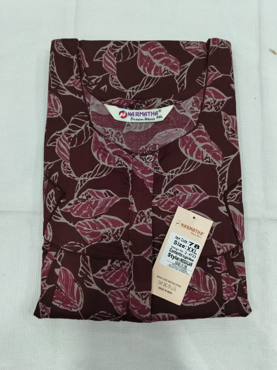 202607-XXL-Spun-Pleated-Half Sleeve-Mobile Pocket-Comfort Wear