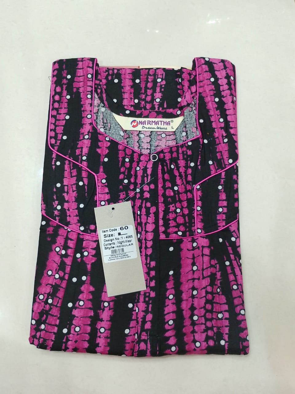 Cotton-Regular-Pleated-with Mob Pocket-Half Sleeve-Elegant Desings-Comfort Wear