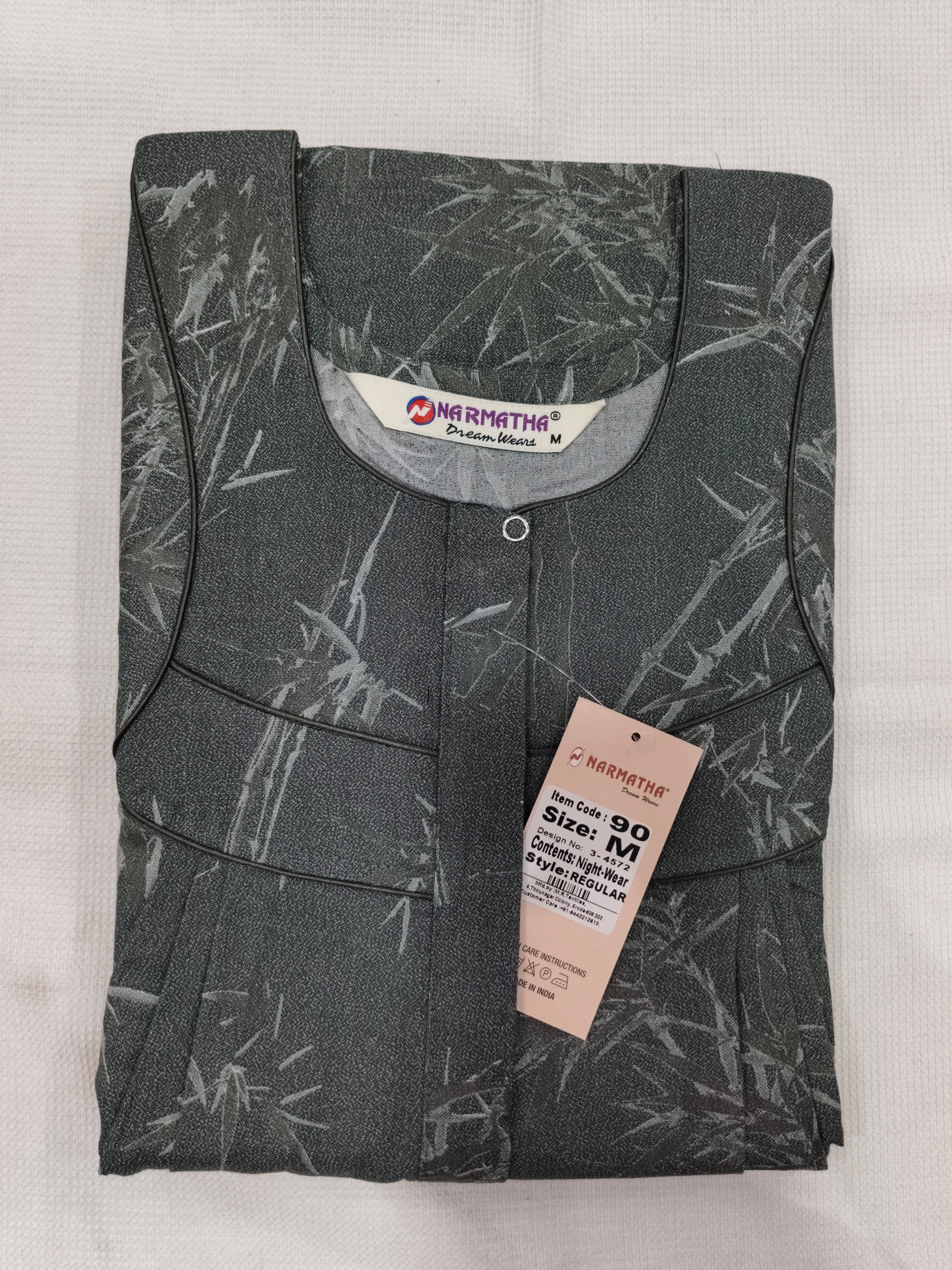 202512-Alphine-Regular-Pleated- Half Sleeve -With Mob Pocket-Elegant print-Comfo