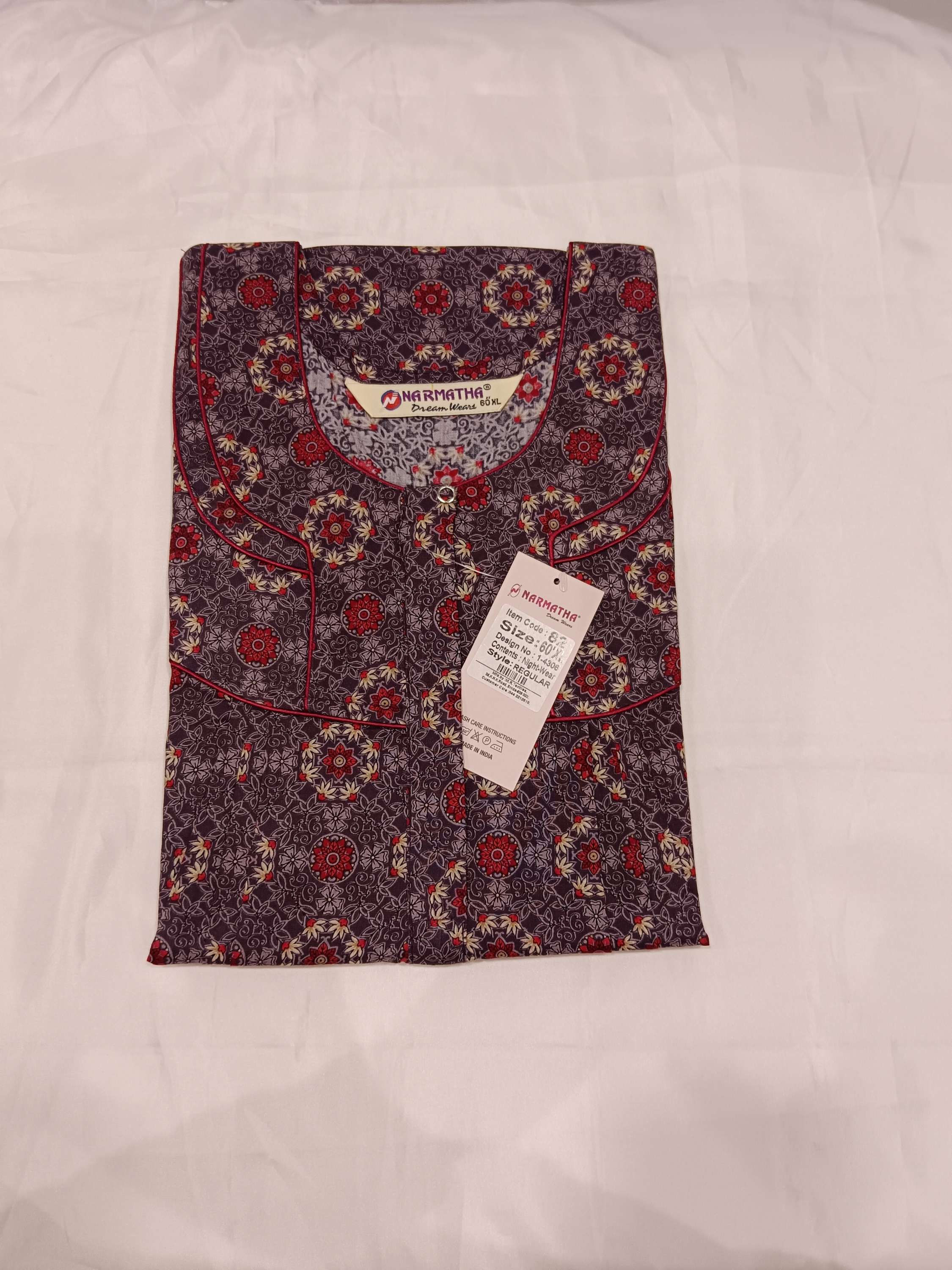 Cotton-Regular-Pleated-with Mob Pocket-Half Sleeve-Elegant Desings-Comfort Wear