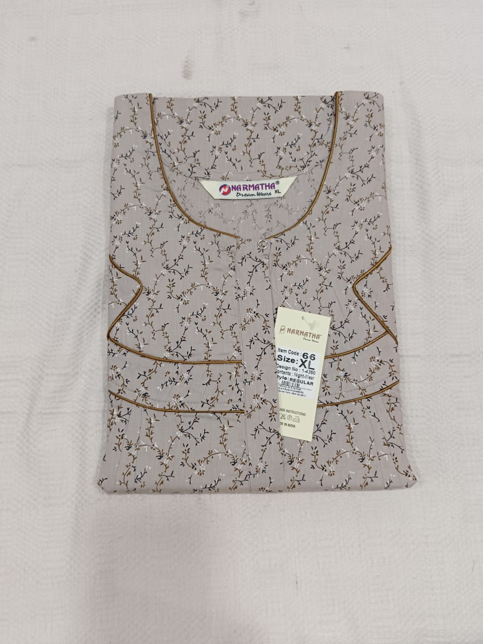 Cotton-Regular-Pleated-with Mob Pocket-Half Sleeve-Elegant Desings-Comfort Wear