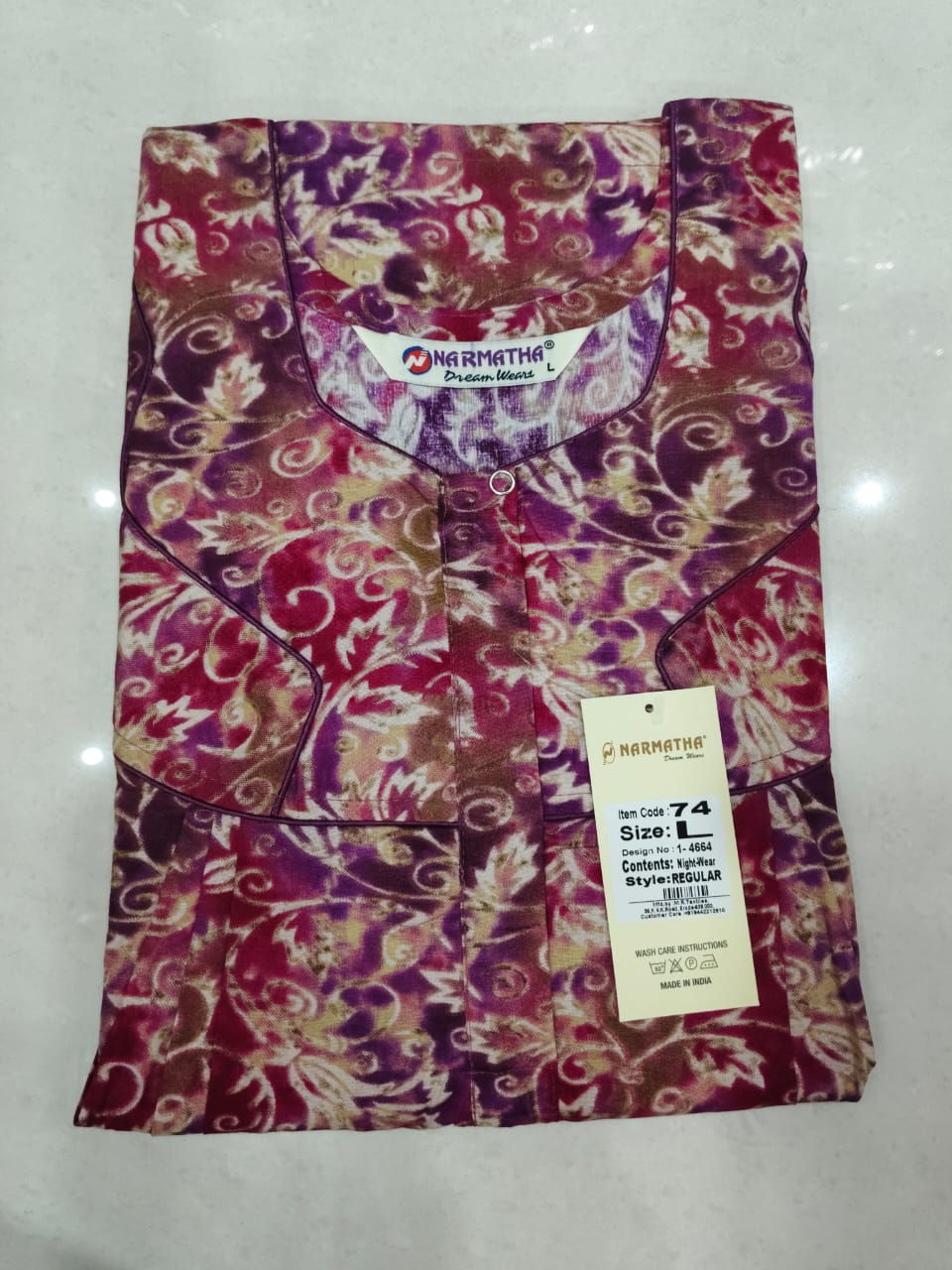202604-L-Cotton-Pleated-Half Sleeve-Mobile Pocket-Comfort Wear-Elegant Look