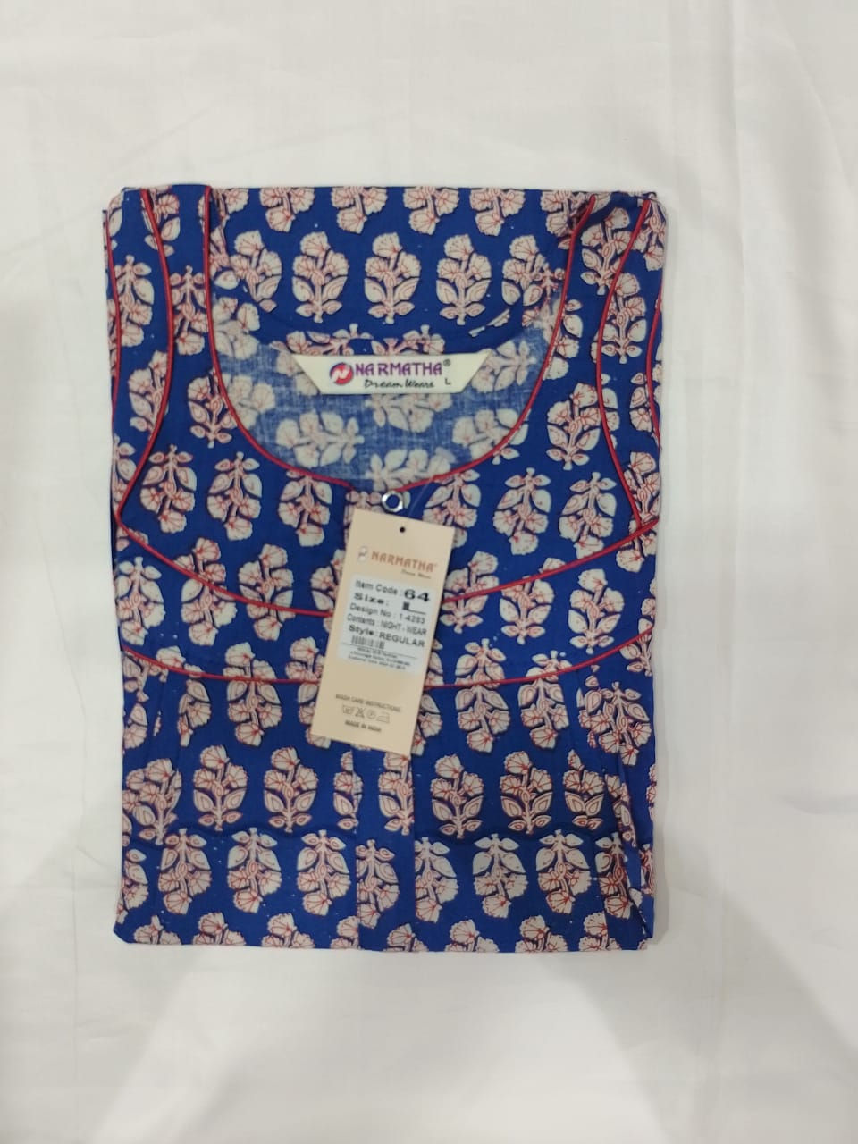 Cotton-Regular-Pleated-with Mob Pocket-Half Sleeve-Elegant Desings-Comfort Wear