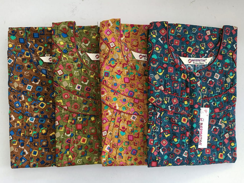 Cotton - Regular (pleated )  - Comfort Wear-Half Sleeve-with Side Pocket