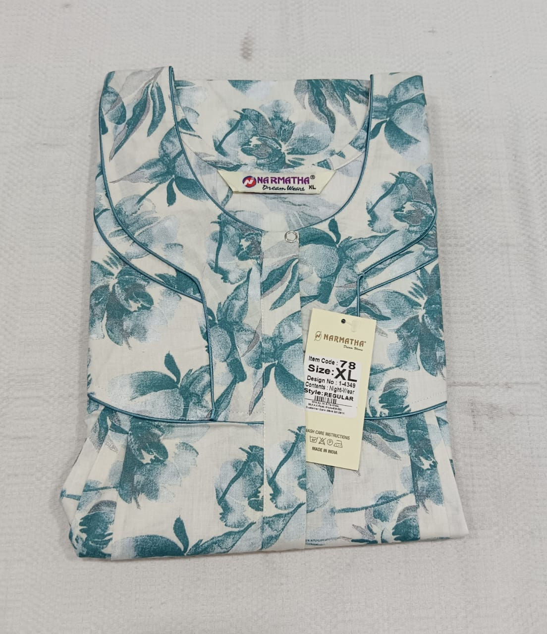 Cotton-Regular-Pleated-with Mob Pocket-Half Sleeve-Elegant Desings-Comfort Wear