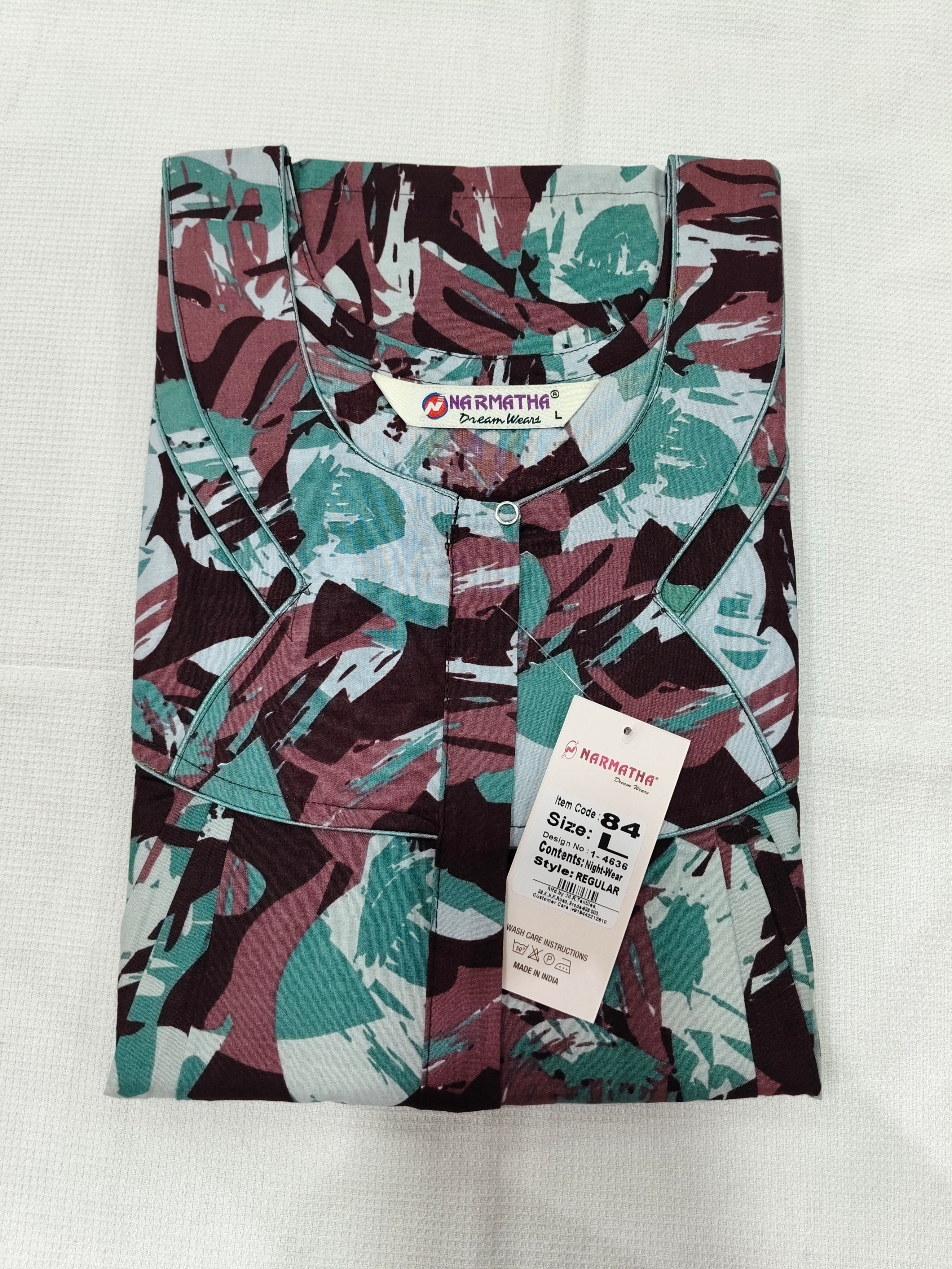 202603-Cotton-pleeted- Half Sleeve -With Mob Pocket-Elegant print-Comfort Wear