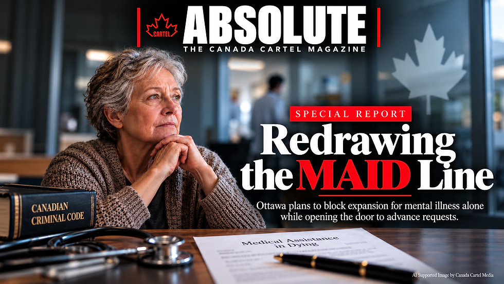ABSOLUTE feature image examining Canada’s MAID rules, mental illness eligibility and advance requests