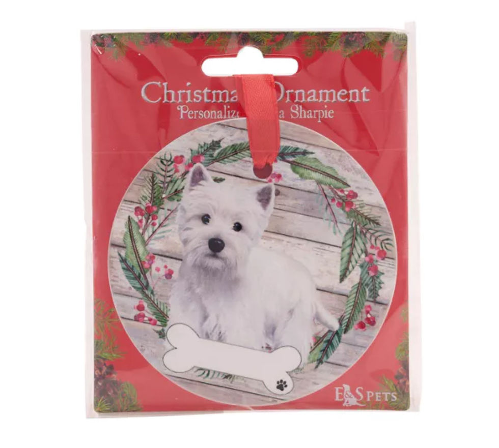 Thumbnail: West Highland Terrier Wreath Hanging Decoration