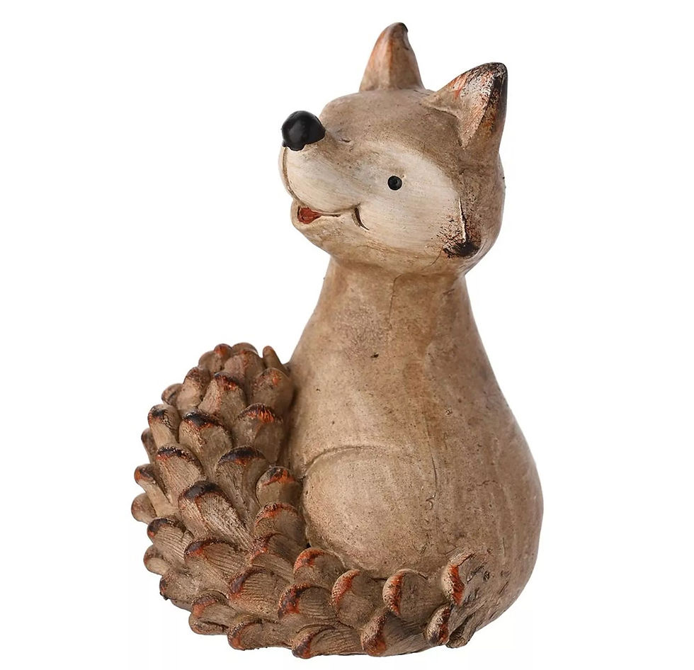 Thumbnail: COUNTRY LIVING Wood Effect Resin Fox - Small