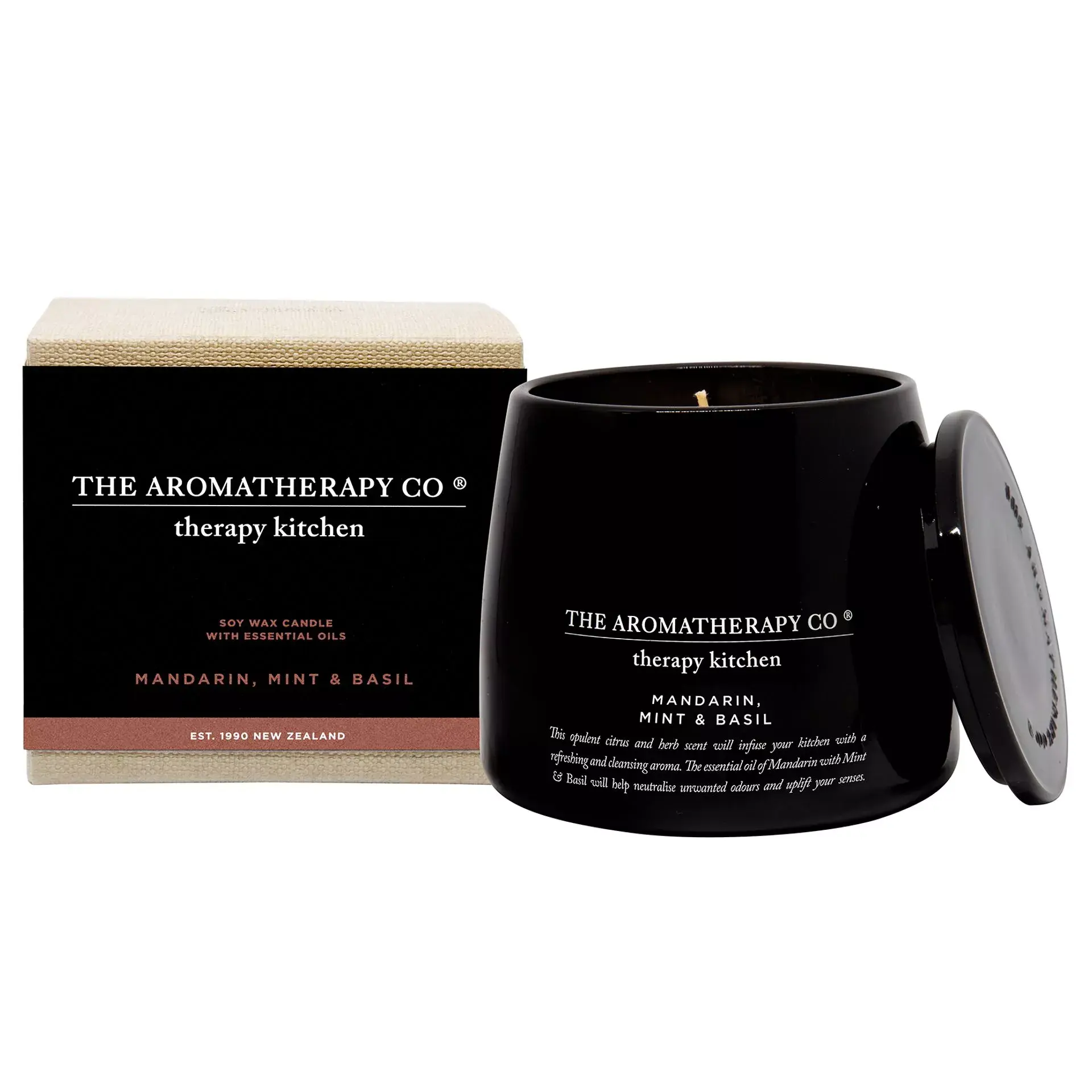 260G Therapy Kitchen Candle - Mandarin, Mint & Basil